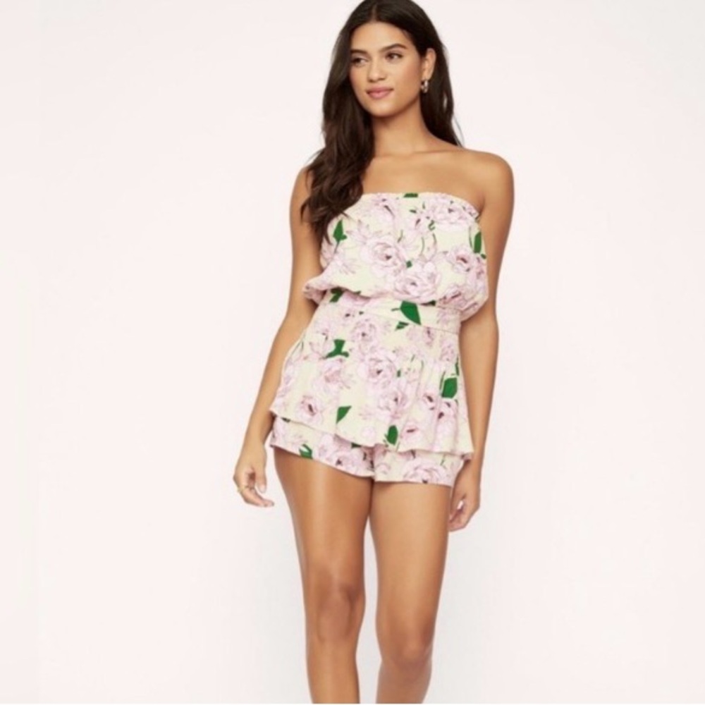 LOST + WONDER HAWAIIAN ROSE ROMPER - Picture 3 of 11